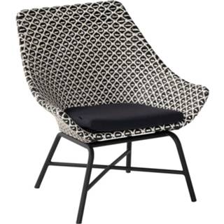 👉 Loungestoel zwart wit aluminium Hartman Delphine Wicker - /Wit Onderstel 8711268613384