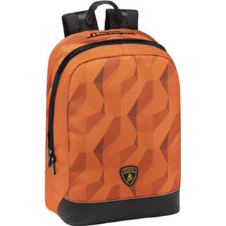 👉 Rugzak oranje polyester Lamborghini - 40 X 35 15 Cm 8058263032650