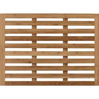 👉 Bamboe houten bruin 4goodz Anti-slip Douchemat-badmat 62x45cm - Voetenmat 6013939664650