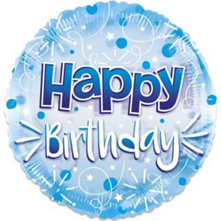 👉 Folieballon blauw Witbaard Clear Hbd 61 Cm 681070110525
