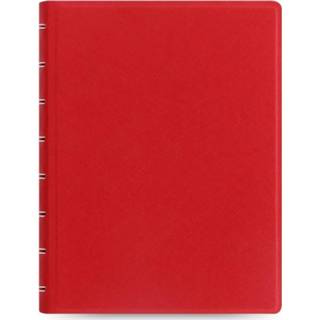 👉 Notitieboek rood papier kunstleer Filofax Saffiano A5 Papier/kunstleer 5015142245870