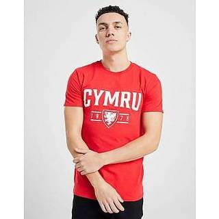 👉 Short sleeve rood s male mannen Official Team Wales Cymru T-Shirt Heren - Red 5054306664201