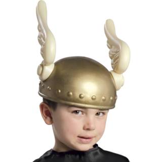 Helm kunststof goud goudkleurig kinderen Fiestas Guirca Gallisch One-size 8434077139776