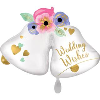 Deurbel XXL multikleur Amscan Ballon Wedding Bells Folie 26635415439