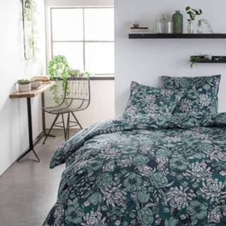 👉 Groene katoen Today Sunshine 5.37 Beddenset - 2 Personen 240 X 260 Cm Bloemenprint 3574641065065