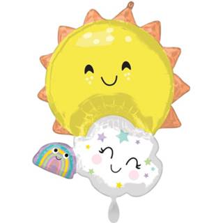 👉 Folie multikleur Amscan Ballon Supershape Rainbow Family 71 X 60 Cm 26635415569