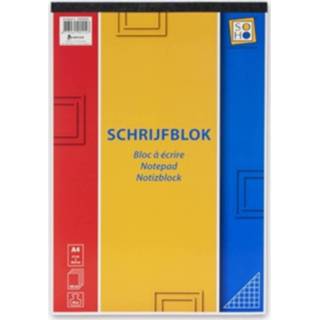 👉 Schrijfblok papier karton rood Soho Ruiten 5x5 Mm A4 Papier/karton 8713261901147