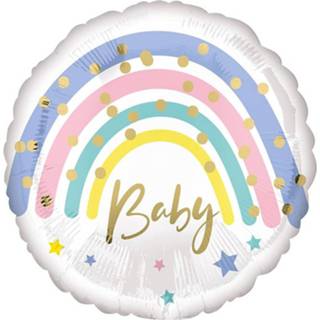 👉 Folie pastel multikleur baby's Amscan Ballon Rainbow Baby 40 Cm 26635416719