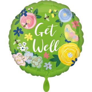 👉 Folie multikleur Amscan Ballon Get Well Floral Garden 43 Cm 26635416900