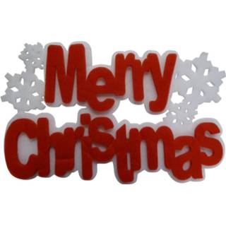 👉 Rood wit kunststof Peha Kersthanger Merry Christmas 35 X 59 Cm Rood/wit 8712953719541