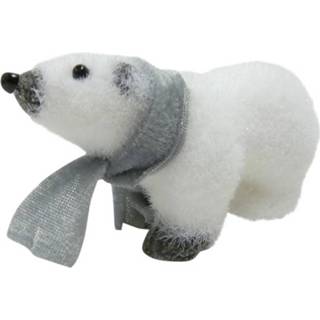 👉 Wit grijs textiel Peha Hangfiguur Ijsbeer 10 Cm Wit/grijs 8712953682869