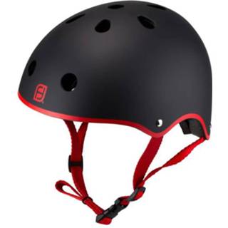 👉 Helm zwart rood polyester s Funbee Bowl Maat - En Polyurethaanschuim Banden 3517133224762
