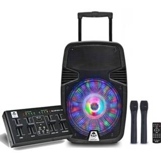 👉 Luidspreker zwart Idance Groove-420dj Party Speaker - Bluetooth Met Mengpaneel En Discolicht 500 Watt Draadloze Microfoons 4894367010194