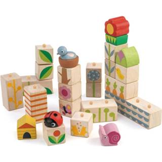 👉 Houten blok hout multikleur Tender Toys Blokken Tuin Junior 12 X 3 3,6 Cm 191856084532