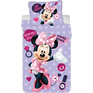 👉 Dekbedovertrek polyester Disney Minnie Mouse Hi There! - 140 X 200 Cm 8592753026540