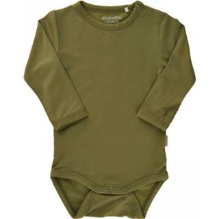 👉 Minymo Romper Bamboo Junior Viscose Legergroen Maat 68