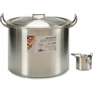 👉 Soeppan aluminium zilverkleurig Bigbuy Home - 20 Liter Met Deksel 8430852403537