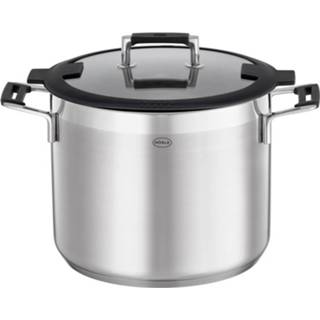 👉 Kookpan RVS zilverkleurig Rösle Silence Pro - 24 Cm Met Glazen Deksel 4004293919632