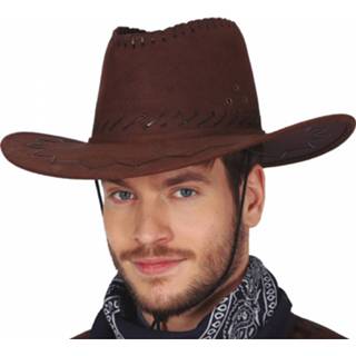 👉 Cowboyhoed bruin kunstleer Fiestas Guirca One-size 8434077130704
