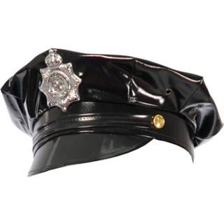 👉 Hoed zwart vinyl Fiestas Guirca Police One-size 8434077130834