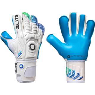 👉 Elite Keepershandschoenen Aqua Latex/foam Wit/blauw Maat 9