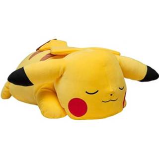 👉 Knuffel geel pluche Pokémon Slapende Pikachu Junior 45 Cm 191726379720