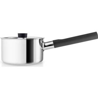 👉 Steelpan zwart RVS zilverkleurig Nordic Kitchen - Ø 16 Cm 1,5 Liter Eva Solo 5706631197243