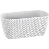 Plantenbak wit kunststof 1x Splofy Plantenbak/bloembak 30 Cm - Tuin Decoraties 5905197226026