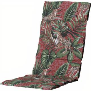 👉 Tuinkussen rood fiber katoen Madison De Luxe Lenny 125 X 50 Cm 8713229284619