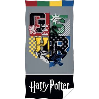 👉 Strandlaken katoen multikleur Harry Potter Varsity Hogwarts - 70 X 140 Cm 5902689470493