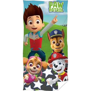 👉 Strandlaken katoen multikleur Paw Patrol Stars - 70 X 140 Cm 5902689470431