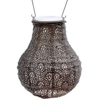 👉 Lampion synthetisch taupe Lumiz Solar Fan Bulb - 16 Cm 6013831148173