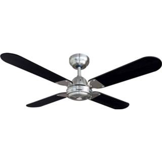 Plafondventilator zwart zilverkleurig staal Bestron Dcf42br 101 Cm En 8712184056774