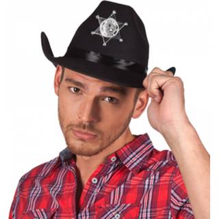 👉 Hoed zwart polyester Boland County Sheriff One-size 8712026906540