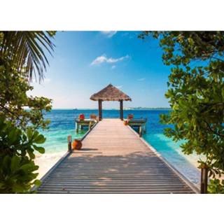 Papermoon Maldives Jetty Vlies Fotobehang 350x260cm 7-banen