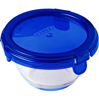 👉 Schaal blauw Cook & Go Ronde Met Deksel - Set Van 5 Stuks Pyrex 3426470286244
