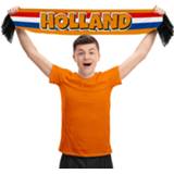 👉 Sjaal oranje volwassenen Holland thema fan 150 cm