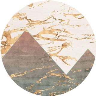 👉 Fotobehang Komar Precious Peaks 125x125cm Rond 4036834090050