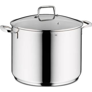 👉 Soeppan RVS zilverkleurig Kela Flavoria - 11 Liter Met Glazen Deksel 4025457101786