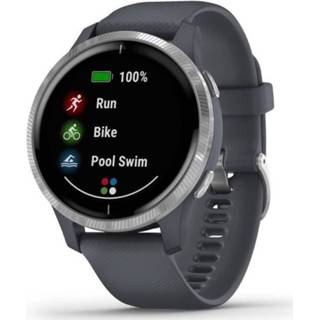 👉 Zilver Garmin Venu - Gps-smartwatch Met Amoled-scherm / Granietblauw 753759227814