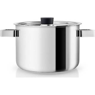 👉 Kookpan zwart RVS zilverkleurig Nordic Kitchen - Ø 19.4 Cm 3 Liter Eva Solo 5706631197281