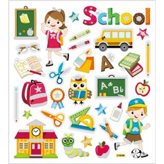 👉 Stickervel Creotime School 16,5 X 15 Cm 32 Stuks 5712854226608