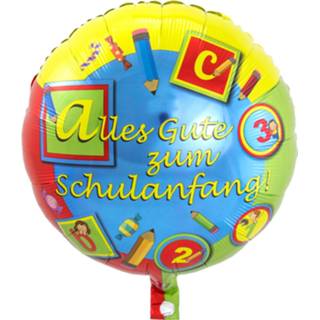 👉 Folieballon multikleur Folat Schulanfang 45 Cm (Du) 8714572618205