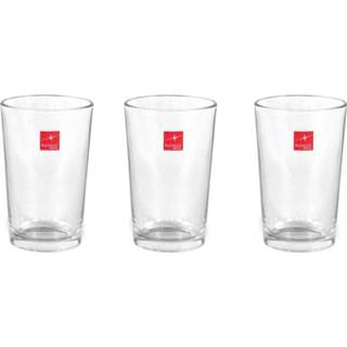 👉 Drinkglas transparant glas 6x Stapelbare Drinkglazen/waterglazen 200 Ml - Glazen Drinkglas/waterglas/sapglas 8411712015121