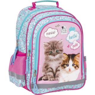 👉 Rugzak polyester multikleur Cleo & Frank Kittens - 38 X 28 17 Cm 5901130081042