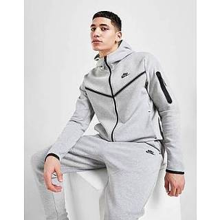 👉 Hoodie grijs zwart XS male mannen Nike Tech Fleece Full Zip Heren - Dark Grey Heather/Black 194493750013