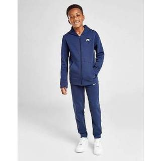 👉 Trainingspak wit kinderen Nike Sportswear Fleece Junior - Midnight Navy/Midnight Navy/White/White Kind 193146821575