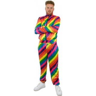 👉 Trainingspak active mannen Ruig Willem regenboog kleuren heren 8713647075486