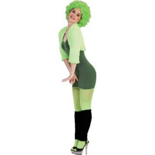 👉 Jurk active groen Sexy neon net jurkje voor party's 8712364593396
