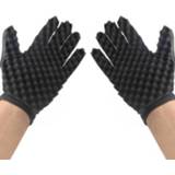 👉 Spons zwart active 4 STUKS Veeg Haar Styling Handschoenen (Dubbelzijdig)